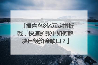 报喜鸟8亿元定增折戟，快速扩张中如何解决巨额资金缺口？