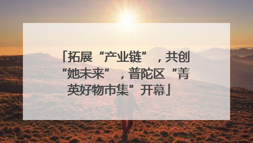 拓展“产业链”，共创“她未来”，普陀区“菁英好物市集”开幕