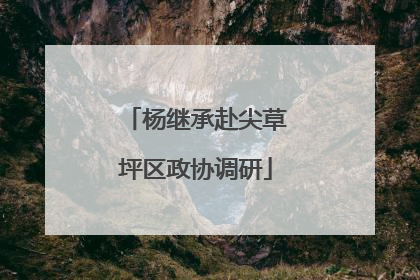 杨继承赴尖草坪区政协调研