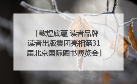 敦煌底蕴 读者品牌 读者出版集团亮相第31届北京国际图书博览会