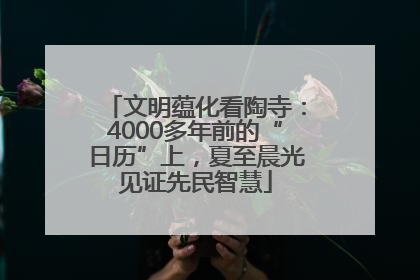 文明蕴化看陶寺：4000多年前的“日历”上，夏至晨光见证先民智慧