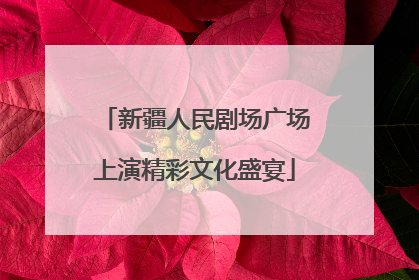 新疆人民剧场广场上演精彩文化盛宴