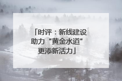 时评：新线建设助力“黄金水道”更添新活力