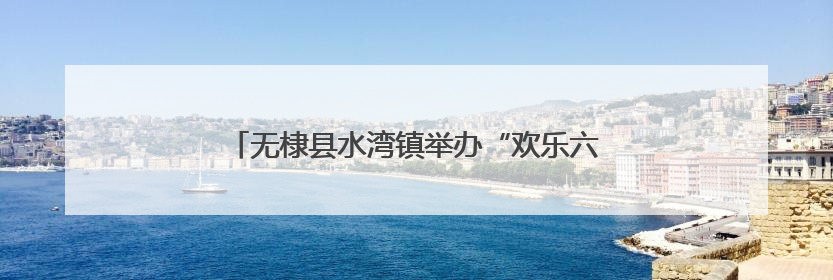 无棣县水湾镇举办“欢乐六一·粽香端午”主题活动