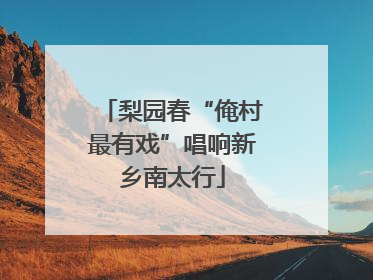 梨园春“俺村最有戏”唱响新乡南太行