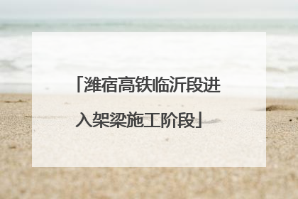 潍宿高铁临沂段进入架梁施工阶段
