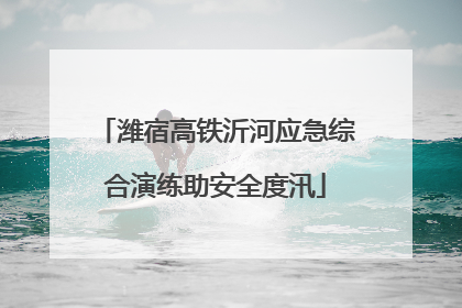 潍宿高铁沂河应急综合演练助安全度汛