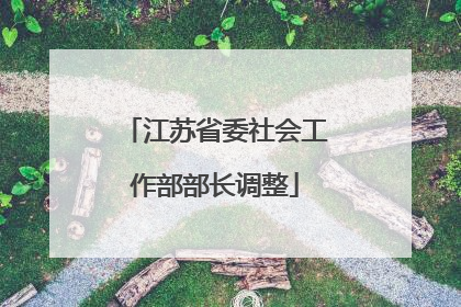 江苏省委社会工作部部长调整