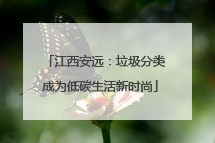 江西安远：垃圾分类成为低碳生活新时尚