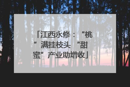 江西永修：“桃”满挂枝头 “甜蜜”产业助增收