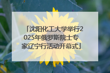 沈阳化工大学举行2025年俄罗斯院士专家辽宁行活动开幕式