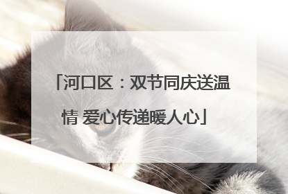 河口区：双节同庆送温情 爱心传递暖人心