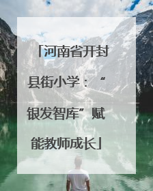 河南省开封县街小学：“银发智库”赋能教师成长