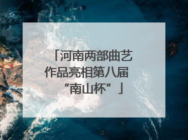 河南两部曲艺作品亮相第八届“南山杯”
