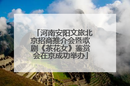 河南安阳文旅北京招商推介会暨歌剧《茶花女》鉴赏会在京成功举办