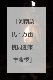 河南尉氏：万亩桃园迎来丰收季