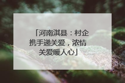 河南淇县：村企携手递关爱，浓情关爱暖人心