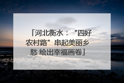 河北衡水：“四好农村路”串起美丽乡愁 绘出幸福画卷