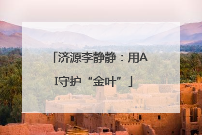 济源李静静：用AI守护“金叶”