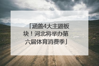 涵盖4大主题板块！河北将举办第六届体育消费季