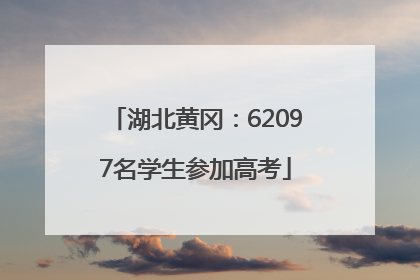 湖北黄冈：62097名学生参加高考