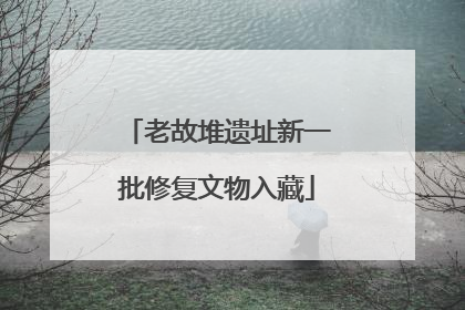 老故堆遗址新一批修复文物入藏