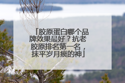 胶原蛋白哪个品牌效果最好？抗老胶原排名第一名，抹平岁月痕的神