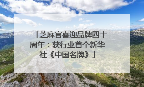 芝麻官喜迎品牌四十周年：获行业首个新华社《中国名牌》