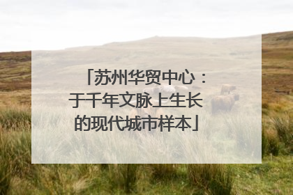 苏州华贸中心：于千年文脉上生长的现代城市样本