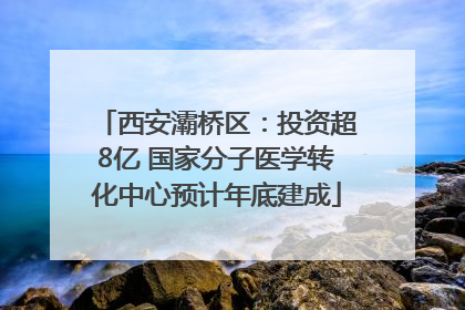 西安灞桥区：投资超8亿 国家分子医学转化中心预计年底建成