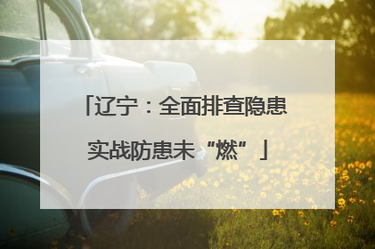 辽宁：全面排查隐患 实战防患未“燃”
