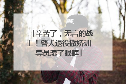 辛苦了，无言的战士！警犬退役撒娇训导员湿了眼眶