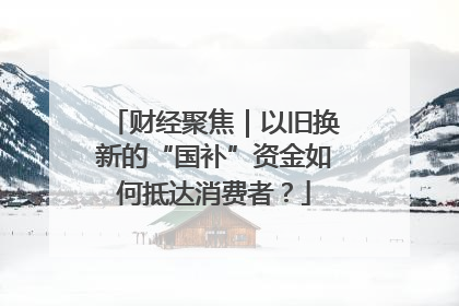财经聚焦｜以旧换新的“国补”资金如何抵达消费者？