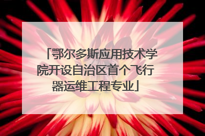 鄂尔多斯应用技术学院开设自治区首个飞行器运维工程专业