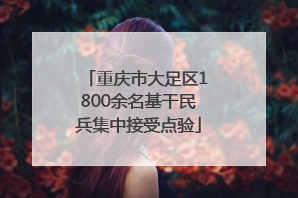 重庆市大足区1800余名基干民兵集中接受点验