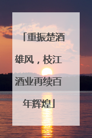 重振楚酒雄风，枝江酒业再续百年辉煌