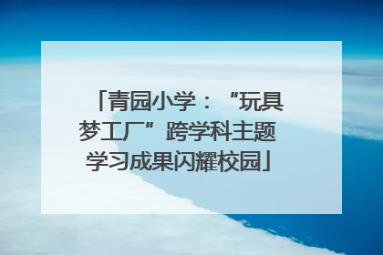 青园小学：“玩具梦工厂”跨学科主题学习成果闪耀校园