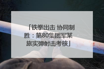 铁拳出击 协同制胜：第80集团军某旅实弹射击考核