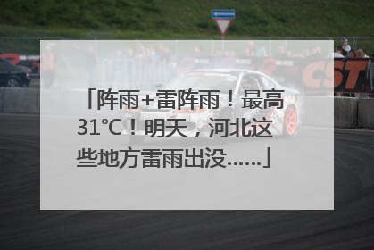 阵雨+雷阵雨！最高31℃！明天，河北这些地方雷雨出没……