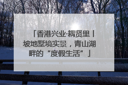 香港兴业·耦贤里丨坡地墅境实景，青山湖畔的“度假生活”