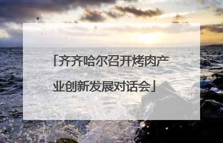 齐齐哈尔召开烤肉产业创新发展对话会