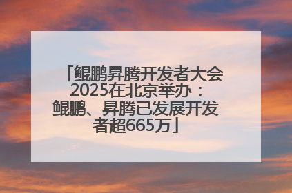 鲲鹏昇腾开发者大会2025在北京举办：鲲鹏、昇腾已发展开发者超665万