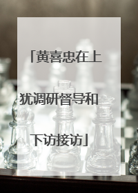 黄喜忠在上犹调研督导和下访接访