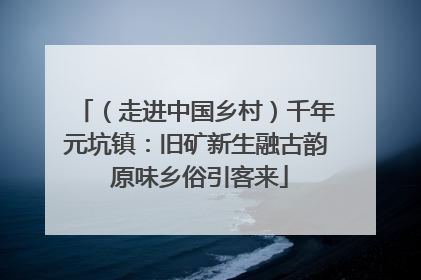 （走进中国乡村）千年元坑镇：旧矿新生融古韵 原味乡俗引客来