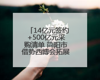 14亿元签约+500亿元采购清单 简阳市借势西博会拓展中欧市场