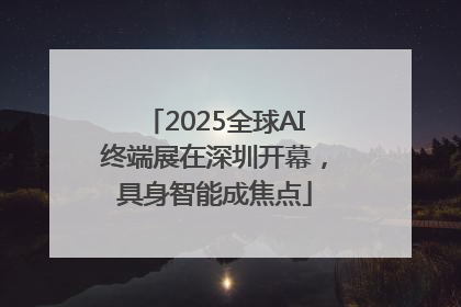 2025全球AI终端展在深圳开幕，具身智能成焦点