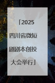 2025四川省微短剧剧本创投大会举行