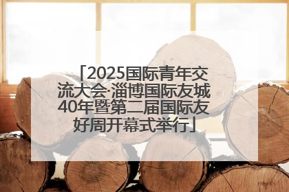2025国际青年交流大会·淄博国际友城40年暨第二届国际友好周开幕式举行