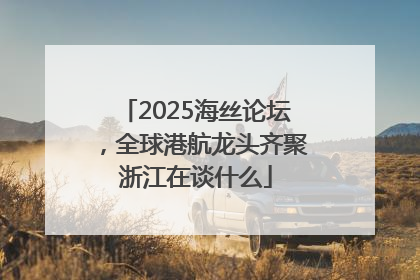 2025海丝论坛，全球港航龙头齐聚浙江在谈什么