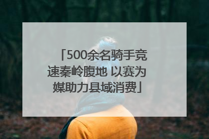 500余名骑手竞速秦岭腹地 以赛为媒助力县域消费
